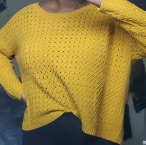 Mustard Yellow Knit Sweater